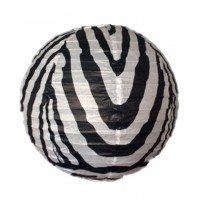 16" Paper Lantern ZEBRA regular Wire